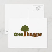 Treehugger (boom) briefkaart (Voorkant / Achterkant)