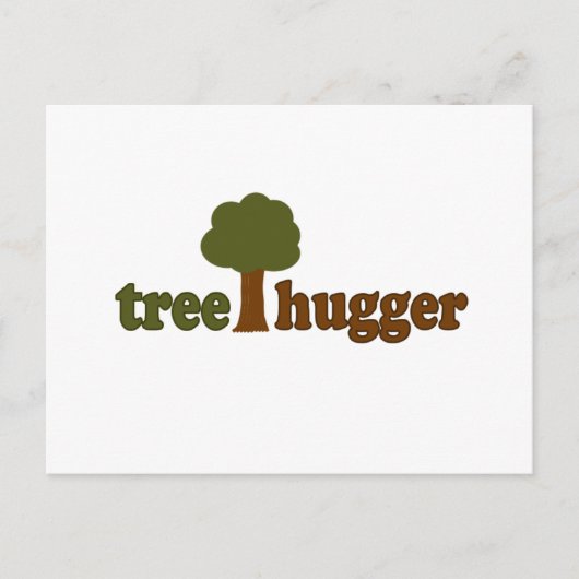 Treehugger (boom) briefkaart (Voorkant)