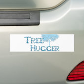 TreeHugger met boom Bumpersticker (Op auto)