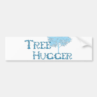 TreeHugger met boom Bumpersticker