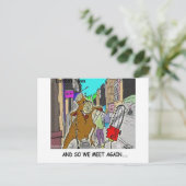 Treehugger Rick London Cartoon Funny Gifts Briefkaart (Staand voorkant)