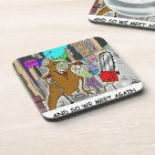 Treehugger Rick London Cartoon Funny Gifts Onderzetter (Linkerzijde)