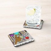 Treehugger Rick London Cartoon Funny Gifts Onderzetter (Rechterzijde)