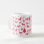 Treeing Tennessee Brindle Christmas Design Koffiemok (Voorkant links)