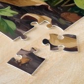 Treeing Walker Coonhound Bos Trillium Kunst Legpuzzel (Zijkant)