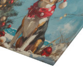 Treeing Walker Coonhound Christmas  Beach Snijplank (Hoek)