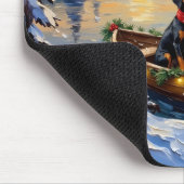 Treeing Walker Coonhound Christmas Boat Holiday Muismat (Hoek)