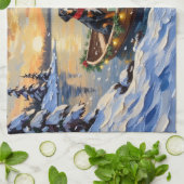 Treeing Walker Coonhound Christmas Boat Holiday Theedoek (Gevouwen)