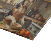 Treeing Walker Coonhound Cooking in Kitchen Snijplank (Hoek)