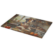 Treeing Walker Coonhound Cooking in Kitchen Snijplank (Hoek)