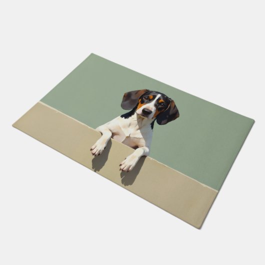 Treeing Walker Coonhound Deurmat Kunst (Schuin)