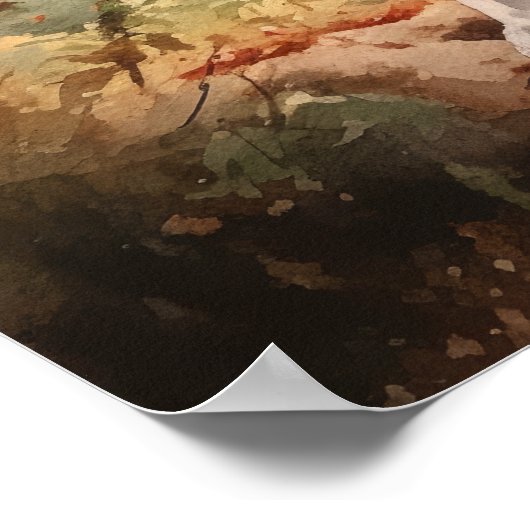 Treeing Walker Coonhound Dog Art Print Poster (Hoek)