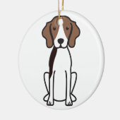 Treeing Walker Coonhound Dog Cartoon Keramisch Ornament (Links)