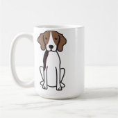 Treeing Walker Coonhound Dog Cartoon Koffiemok (Links)