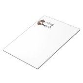 Treeing Walker Coonhound Dog Cartoon Notitieblok (Schuin)