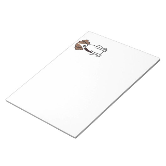 Treeing Walker Coonhound Dog Cartoon Notitieblok (Schuin)