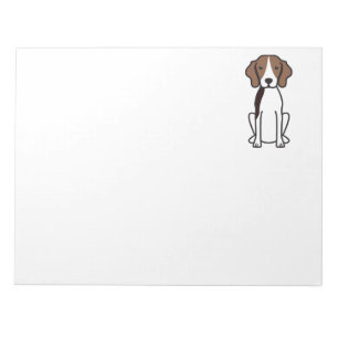 Treeing Walker Coonhound Dog Cartoon Notitieblok