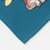 Treeing Walker Coonhound Dog Christmas Lights Sant Fleece Deken (Hoek)