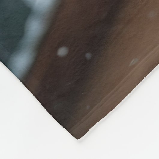 Treeing Walker Coonhound Dogs Christmas Snow  Fleece Deken (Hoek)