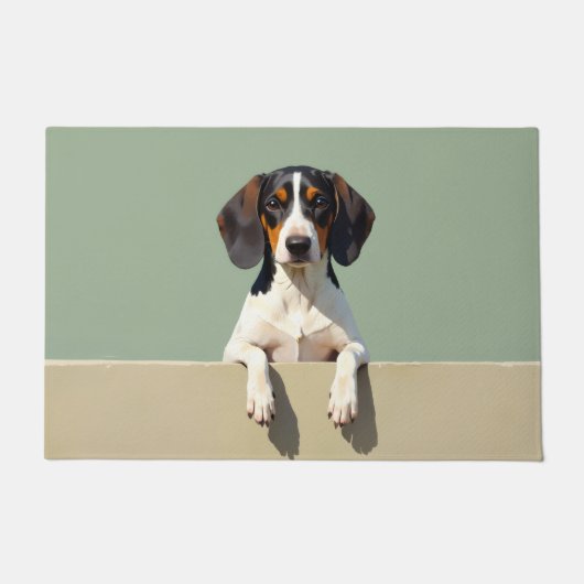 Treeing Walker Coonhound Doormat Art Deurmat (Voorkant)