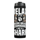 Treeing Walker Coonhound Eigenaar Puppy Ontspan He Thermosbeker (Voorkant)