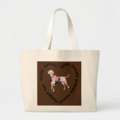 Treeing Walker Coonhound Eigenaar Walker Coonhound Grote Tote Bag (Voorkant)