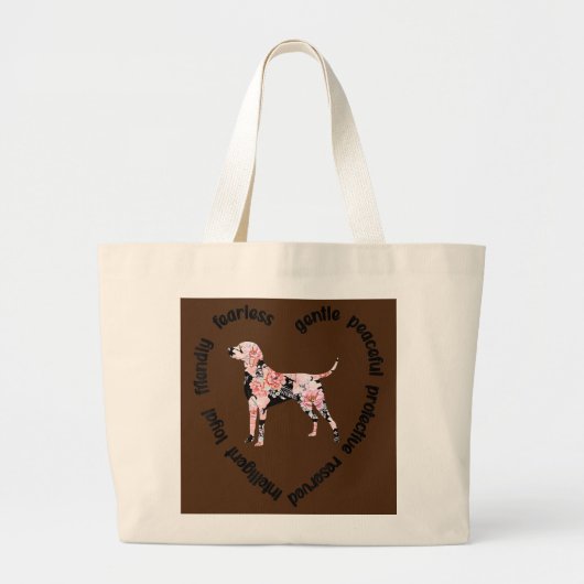 Treeing Walker Coonhound Eigenaar Walker Coonhound Grote Tote Bag (Voorkant)