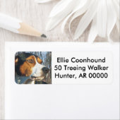 Treeing Walker Coonhound Etiket (Insitu)