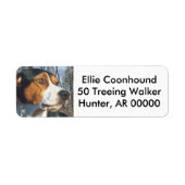Treeing Walker Coonhound Etiket (Voorkant)