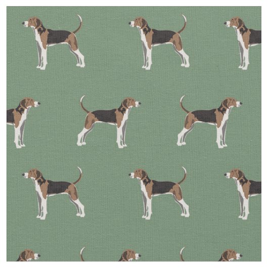 Treeing Walker Coonhound green Stof (Close Up)