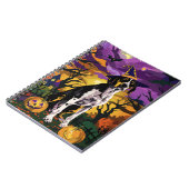 Treeing Walker Coonhound Halloween Witch Pumpkin Notitieboek (Linkerzijde)