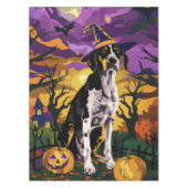 Treeing Walker Coonhound Halloween Witch Pumpkin Tafelkleed (Voorkant)