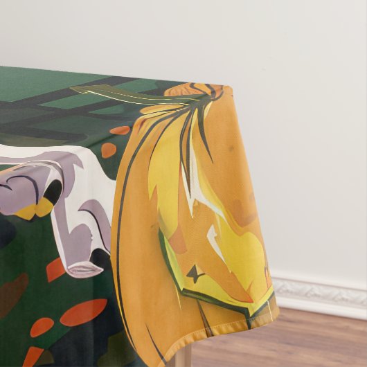 Treeing Walker Coonhound Halloween Witch Pumpkin Tafelkleed (Voorbeeld)