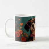 Treeing Walker Coonhound Hart Valentijnsdag Koffiemok (Links)