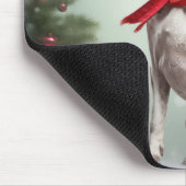 Treeing Walker Coonhound-hond in Sneeuw Kerstmis Muismat (Hoek)