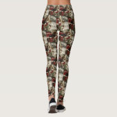 Treeing Walker Coonhound Hond Kerst Feestelijk Leggings (Achterkant)