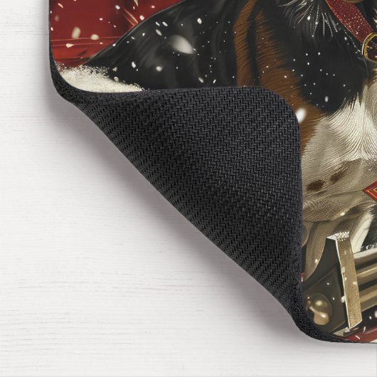 Treeing Walker Coonhound Hond Kerstfeest Muismat (Hoek)