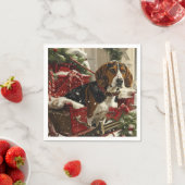 Treeing Walker Coonhound Hond Kerstfeest Servet (Insitu)
