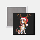 Treeing Walker Coonhound Hond Kerstverlichting Ker Magneet (Voorkant / Achterkant)