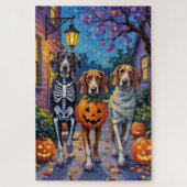 Treeing Walker Coonhound In Halloween Costumes Legpuzzel (Verticaal)
