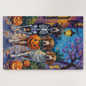 Treeing Walker Coonhound in Halloween-kostuums Legpuzzel (Horizontaal)