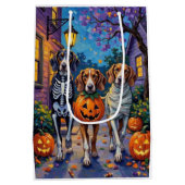 Treeing Walker Coonhound in Halloween-kostuums Medium Cadeauzakje (Achterkant)