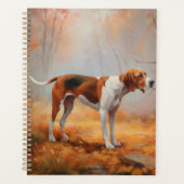 Treeing Walker Coonhound in herfstbladeren val Planner (Voorkant)