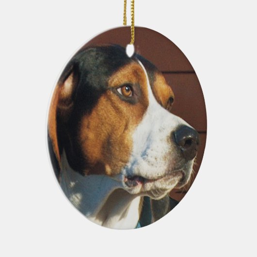 Treeing Walker Coonhound Keramisch Ornament (Rechts)