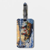 Treeing Walker Coonhound Kerstboot Vakantie Bagagelabel (Achterkant verticaal)