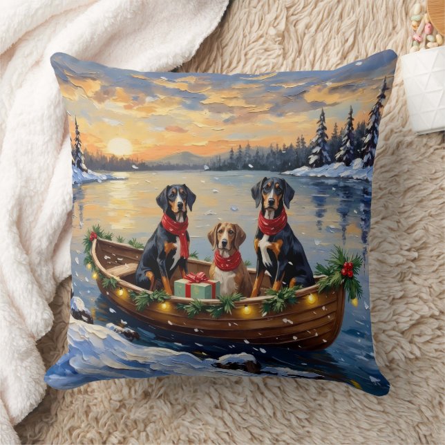 Treeing Walker Coonhound Kerstboot Vakantie Kussen (Deken)