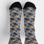 Treeing Walker Coonhound Kerstboot Vakantie Sokken (Top)