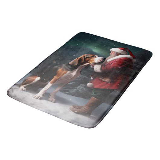 Treeing Walker Coonhound Kerstman Kerstmis Badmat (Gekanteld)