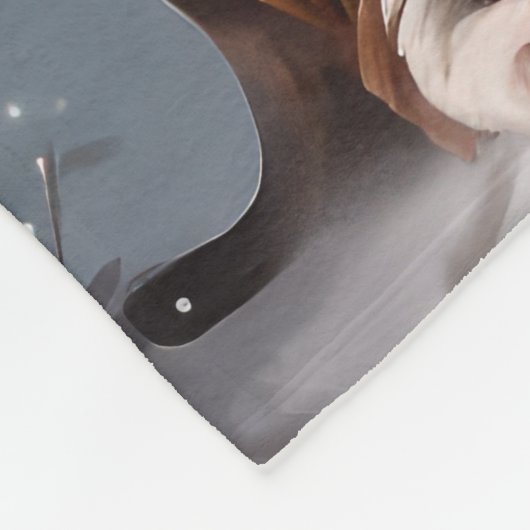 Treeing Walker Coonhound Kerstman Kerstmis Fleece Deken (Hoek)