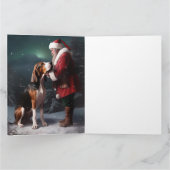 Treeing Walker Coonhound Kerstman Kerstmis Kaart (Binnen)